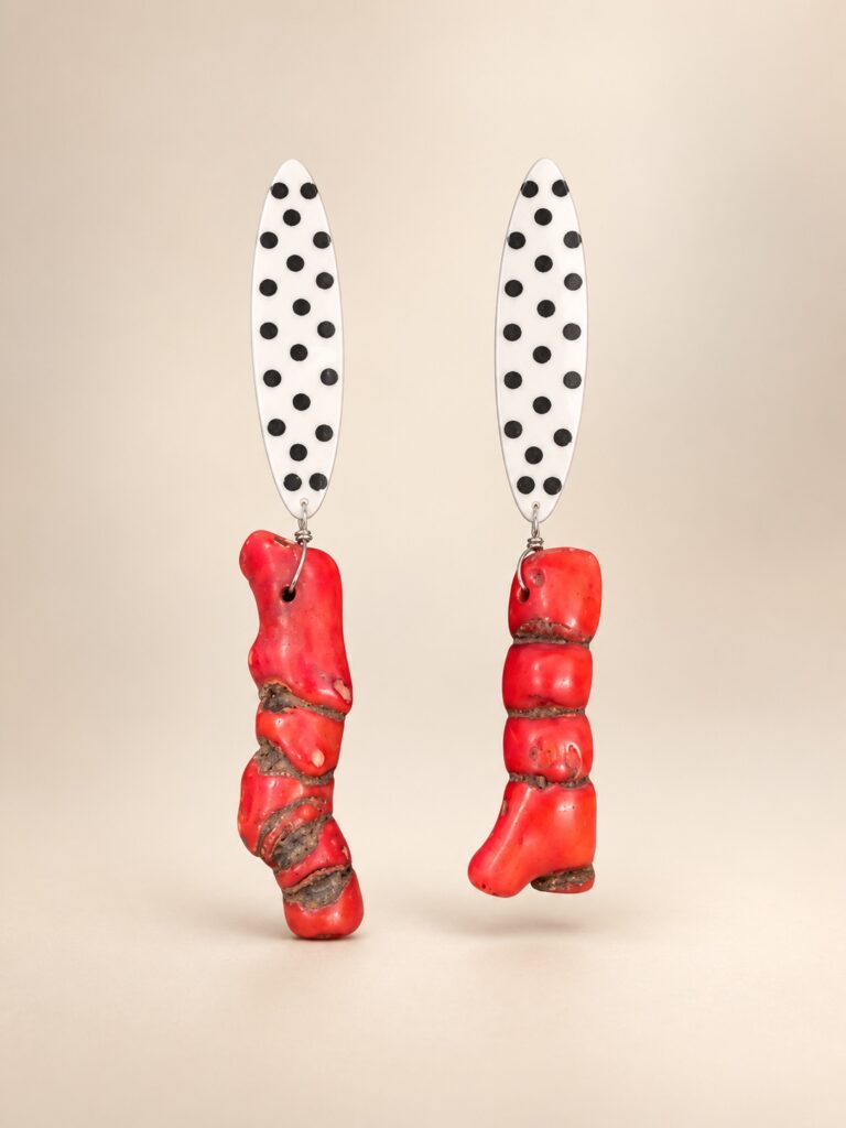 Coral Rhythm Earrings